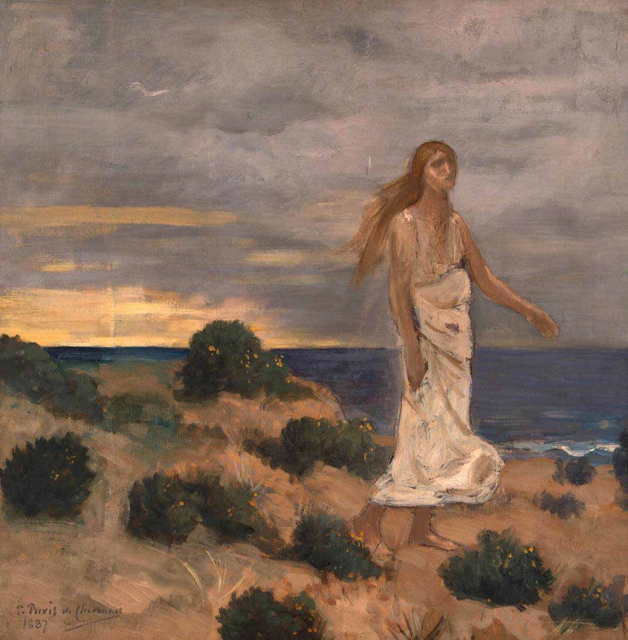 Pierre Puvis de Chavannes Woman on the Beach